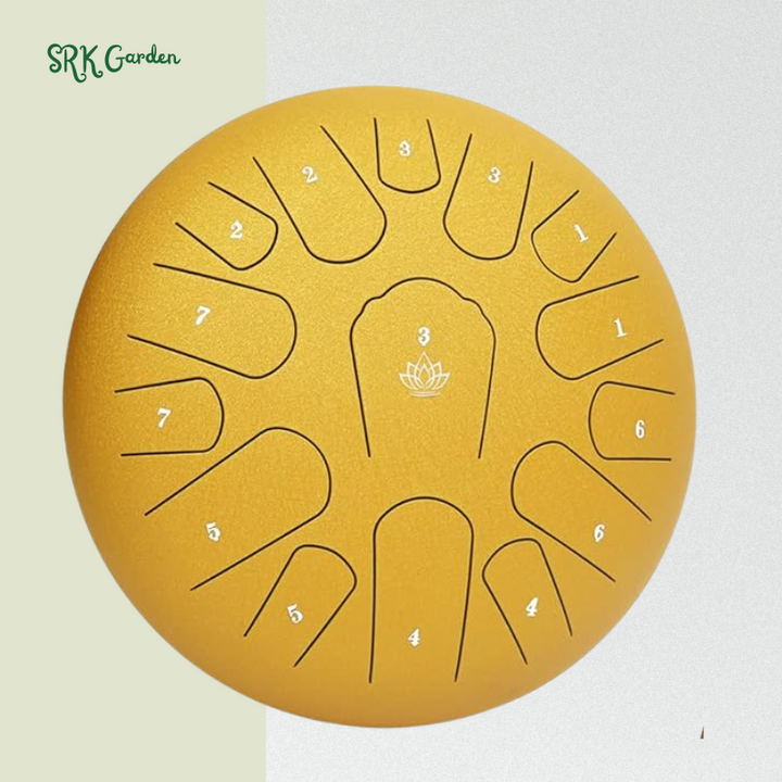 Steel Tongue Rain Drum , Waterproof for Outside, Mini Hand Yard Rhythm for Outdoor Garden Symphony