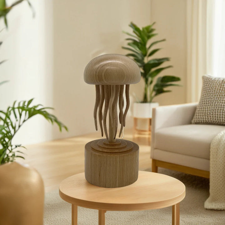 Handmade Self-healing Wooden Mechanical Jellyfish Creative Gift for Child