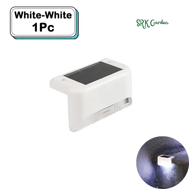 Solar Deck & Step Lights Waterproof Warm White - White Light 20Pcs