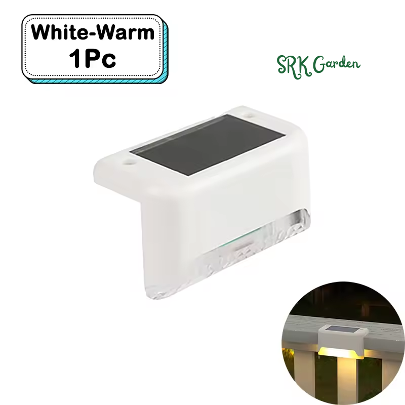 Solar Deck & Step Lights Waterproof Warm White - White Light 20Pcs