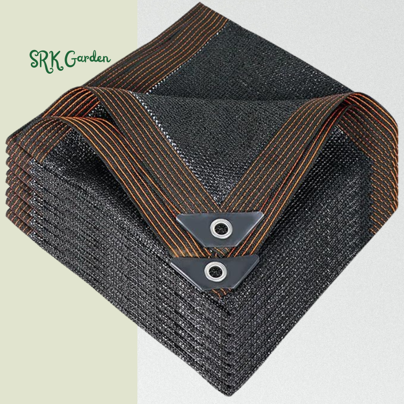 Black Shade Cloth, 10 x 20 FT Durable Mesh Tarp with Grommets, Garden Sunblock Shade Cloth