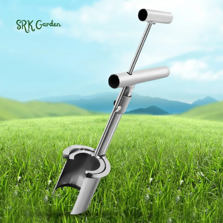 Handheld Garden Barrel Transplanter Stainless Steel Digging Seedlings Artifact Agricultural Puncher