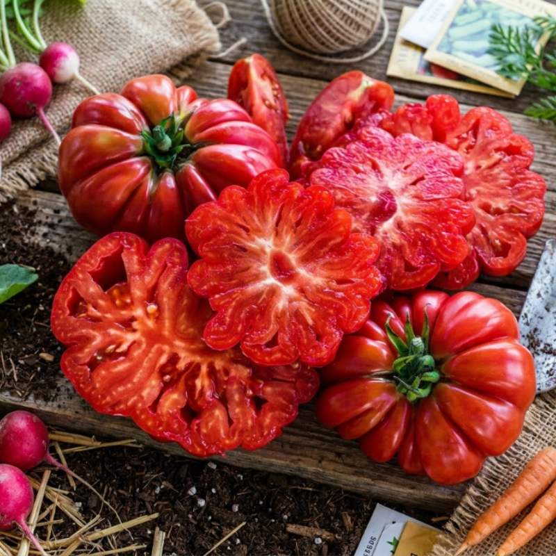 25+ Mushroom Basket Tomato Seeds, Heirloom, Solanum Lycopersicum