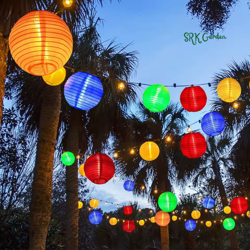 LED Solar Lantern String Light Outdoor Waterproof Christmas Garland Fairy Lights Patio Garden Party Wedding Decoration