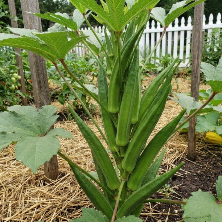 Red & Green Okra Seeds – Red Burgundy and Clemson Spineless
