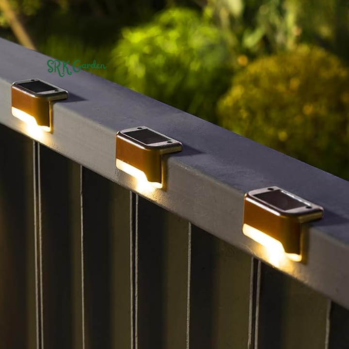 Solar Deck & Step Lights Waterproof Warm White - White Light 20Pcs