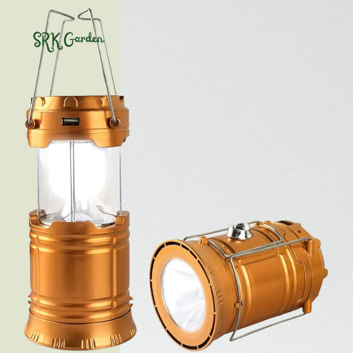 LED Camping Lantern, Solar and Rechargeable Lantern Flashlight /Camp/Night Fishing/Emergency/Hurricanes