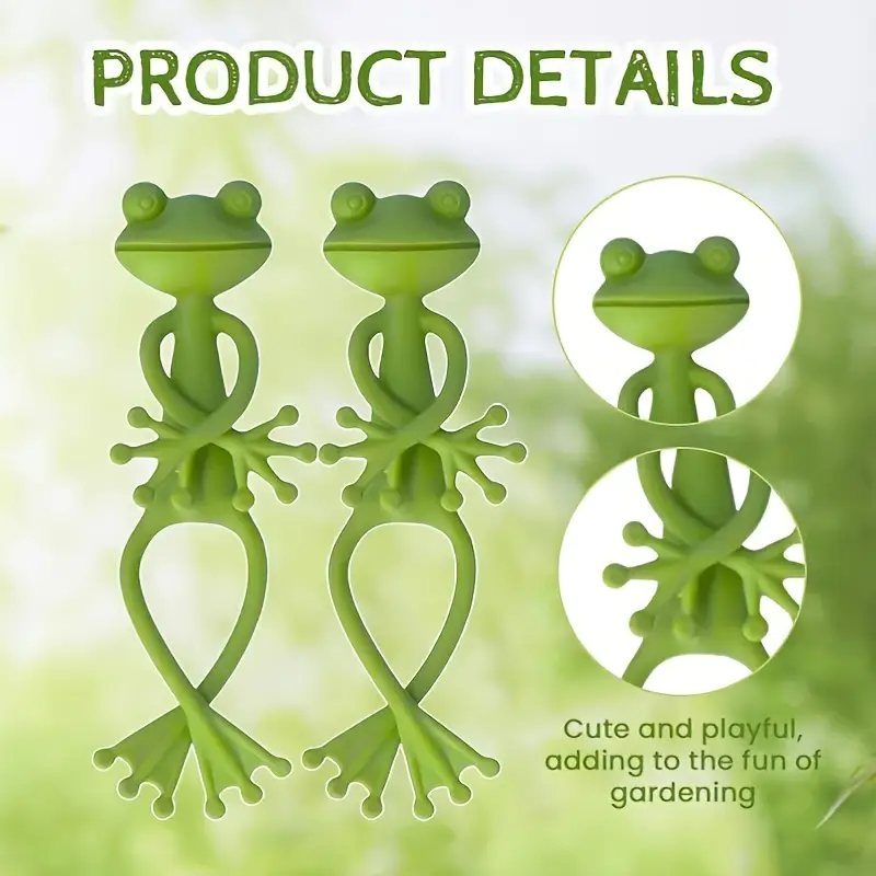 Frog Plant Stands, Cute Frog Flower Pots That Embrace Plants with Climbing Support Clips