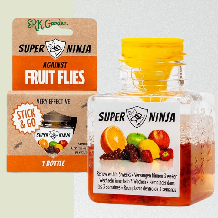 Super Ninja Fruit Fly Traps for Indoors - 1 Pack, Highly Effective Fruit Fly Catcher for Indoor
