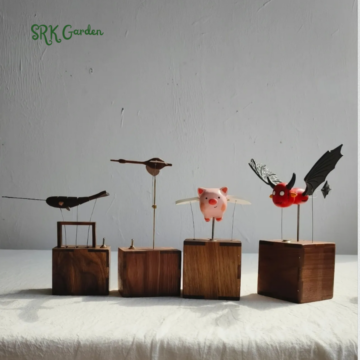 Flying Animal Kinetic Decor – Battery Motion Gift with Flying Pig, Swan & More