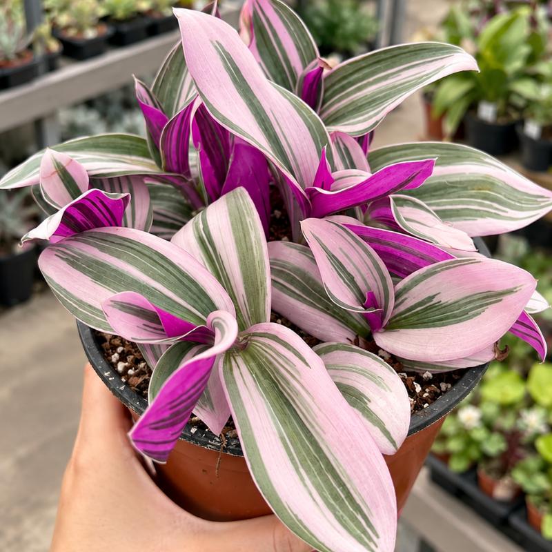 Pink wandering jew plant 4" pot