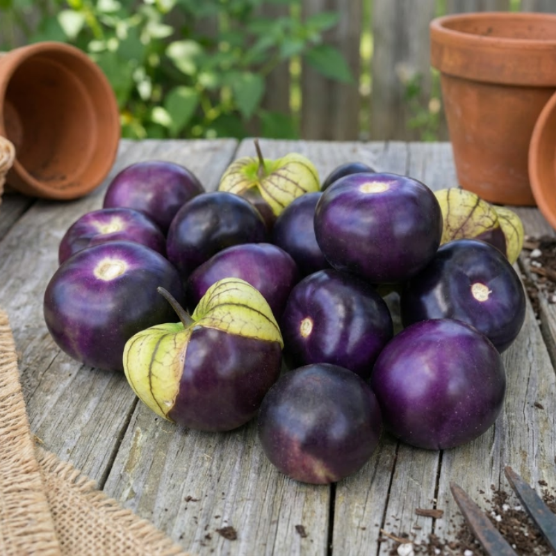 Purple & Green Tomatillo Seeds – 2 Unique Varieties