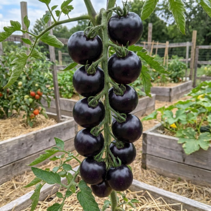 Black & Indigo Tomato Seeds – Black Cherry, Dancing with Smurfs & Indigo Apple