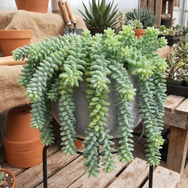 Sedum Burrito, Donkey's Tail, Trailing Succulent, Hanging Plant, 2" 4" pot