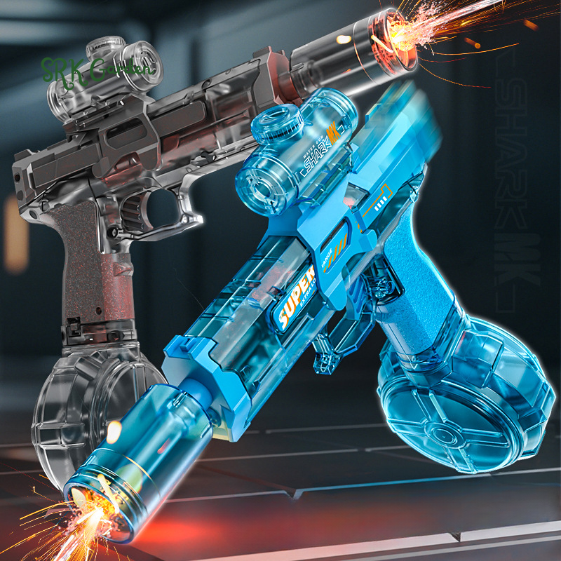 Electric Water Gun Fire Flash Upgraded, 320 Capacity Water for Kids Adults