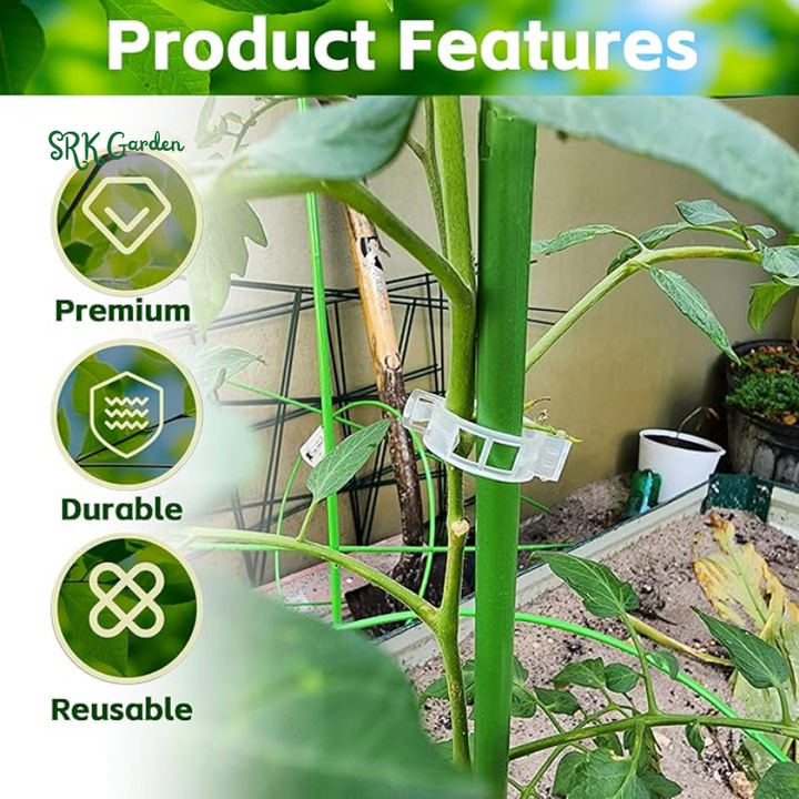 Tomato Clips for Climbing Plants - Plant Support Clips 120 Pack