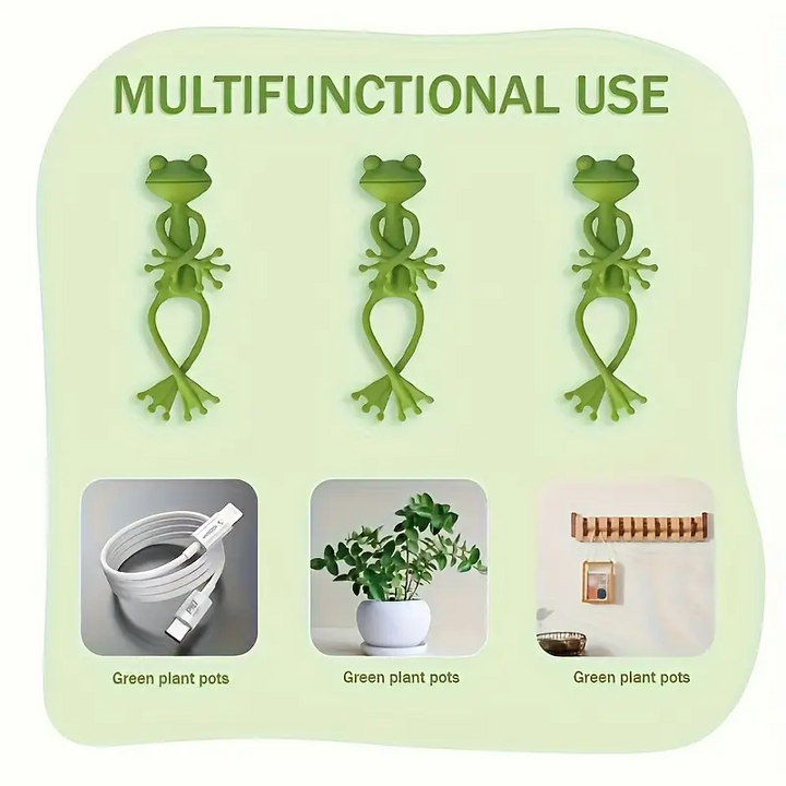 Frog Plant Stands, Cute Frog Flower Pots That Embrace Plants with Climbing Support Clips