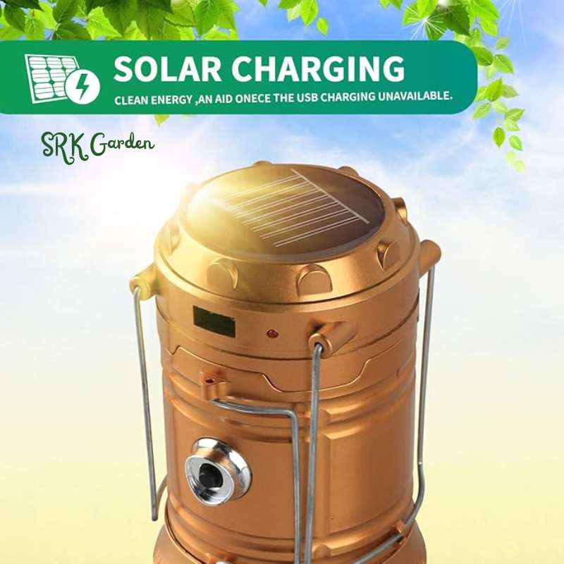 LED Camping Lantern, Solar and Rechargeable Lantern Flashlight /Camp/Night Fishing/Emergency/Hurricanes