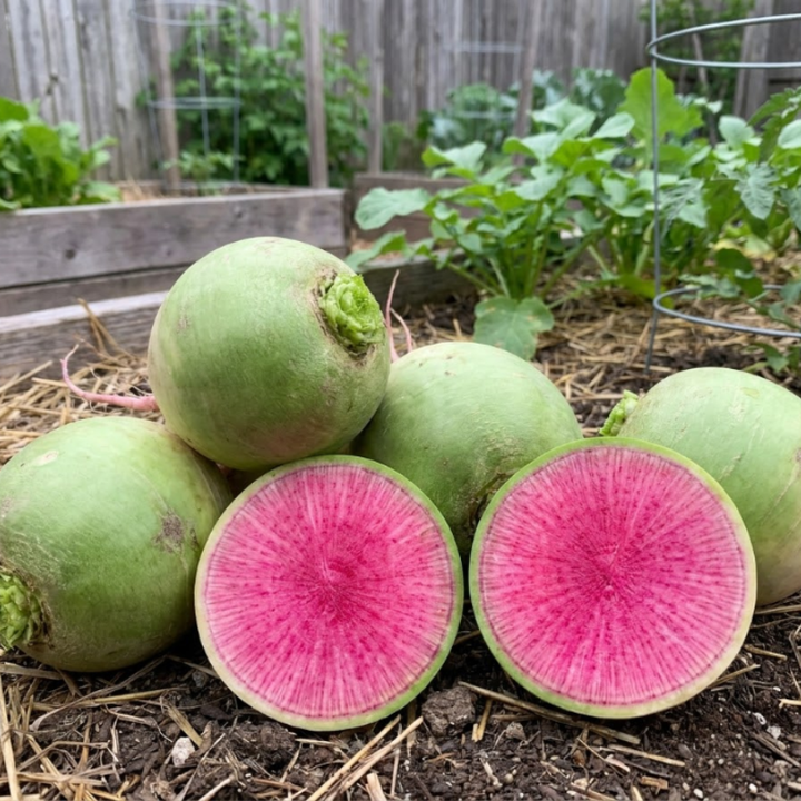 Colorful Radish Seeds – Purple Plum & Watermelon Radish