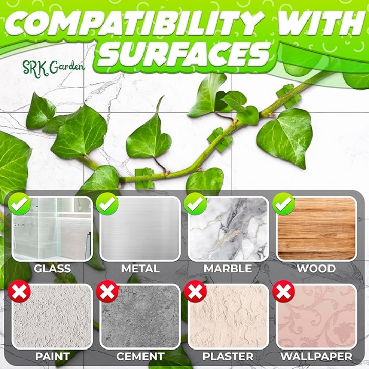 Plant Wall Clips for Climbing Plants 110 Pcs - Large, Medium, and Small Sizes