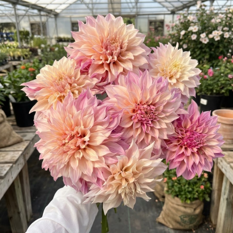 Mix 100+ Seeds - Dahlia Labyrinth Flower Seeds, Exotic