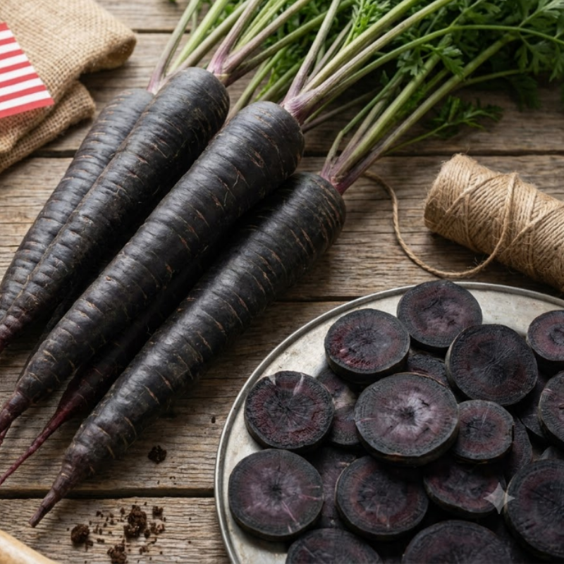 Red & Black Carrot Seeds – Atomic Red & Black Nebula
