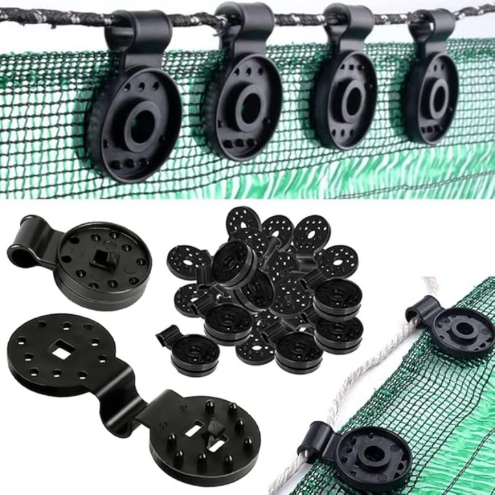 Heavy Duty Lock Grip Plastic Clips Greenhouse Shade Cloth Fix Clamp Tarp Clips Fence Fabric Clips for Garden Netting | 50 PCS