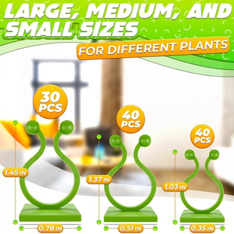 Plant Wall Clips for Climbing Plants 110 Pcs - Large, Medium, and Small Sizes