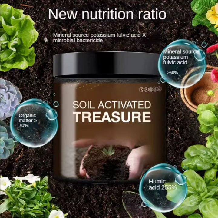 Soil Activation Treasure Mineral Source Potassium Fulvicate Improves Soil Regulates Acid-Alkaline