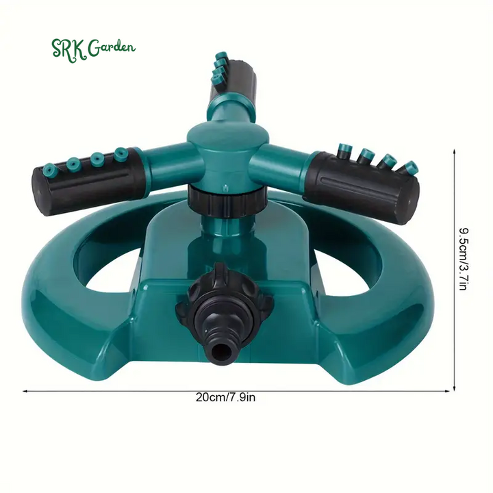 Three Arm 360 Degree Rotating Lawn Sprinkler, Garden Watering And Irrigation Tool