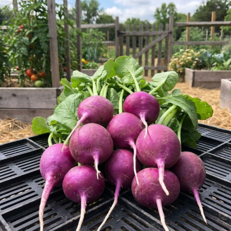 Colorful Radish Seeds – Purple Plum & Watermelon Radish