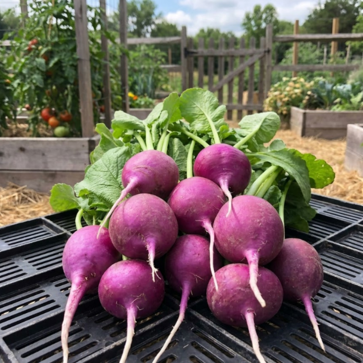 Colorful Radish Seeds – Purple Plum & Watermelon Radish