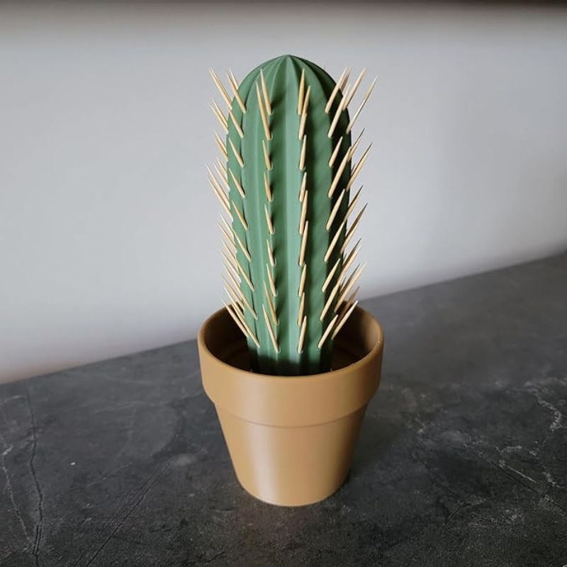 Cactus Toothpick Dispenser 3D Printed