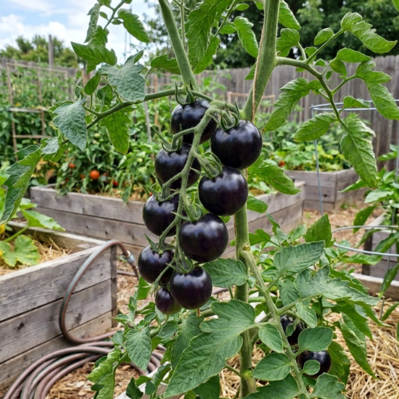 Black & Indigo Tomato Seeds – Black Cherry, Dancing with Smurfs & Indigo Apple