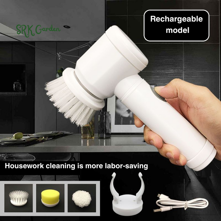Electric Cleaning Brush – Wireless, Handheld Scrubber for Kitchen & Bathroom