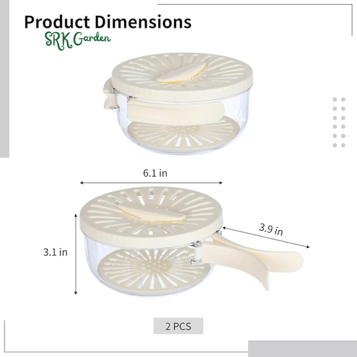 Multifunctional Fruit Washing Bowl with Strainer