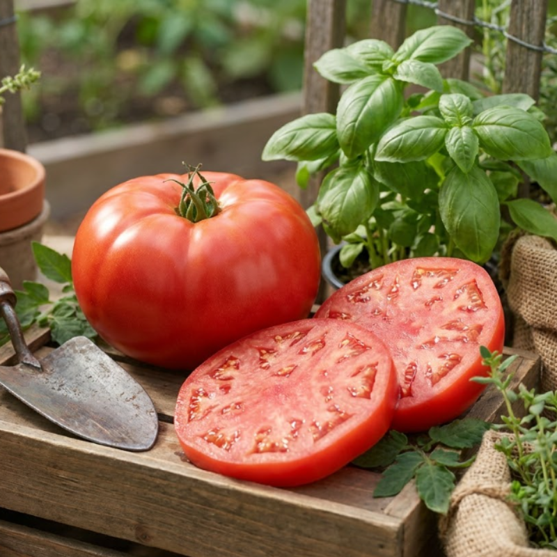 Heirloom Beefsteak Tomato Seeds – Beefsteak, Brandywine Red & Mortgage Lifter