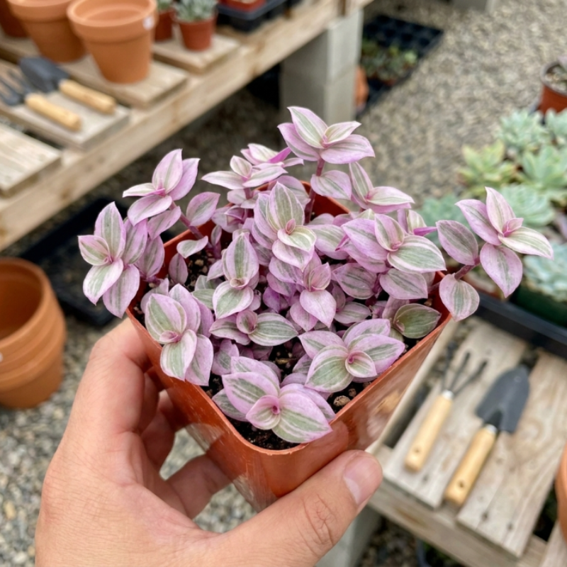 Callisia Repens, Pink Lady Plant, Pink Panther, Creeping Inch Plant, Turtle Vine, Pink Tradescantia, Cute Plant in 2", 4", 6" pot