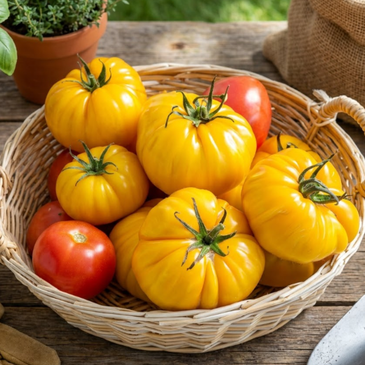 Golden Tomato Seed Duo – Amana Orange & Pineapple.