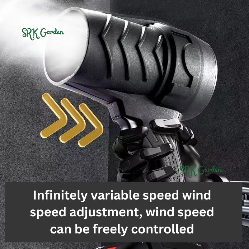 Big Storm Turbine Fan, Rechargeable Lithium Battery Storm Machine,Blowing Force,Max. Speed 35000r/Min