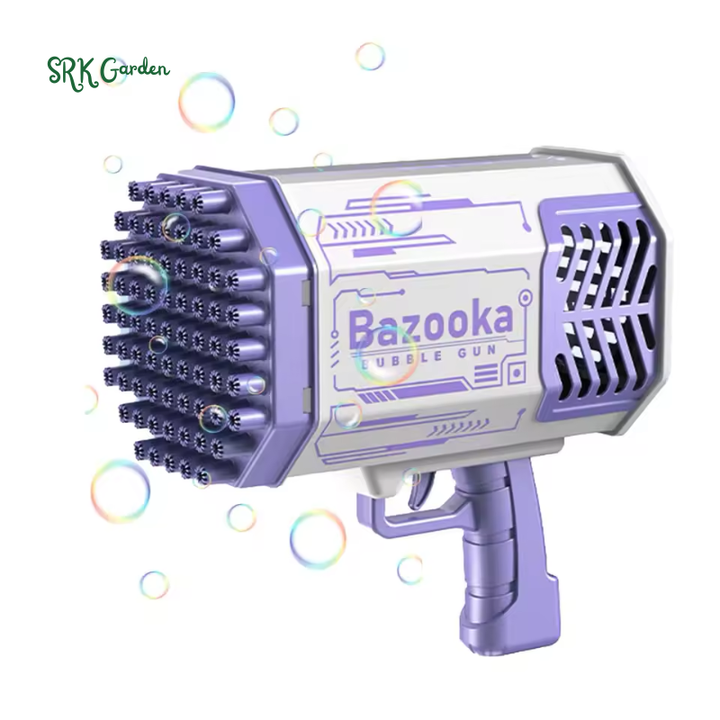Automatic Bubble Blaster with LED Light Show, Rocket Launcher Toy Gun for Outdoor Indoor Party Fun