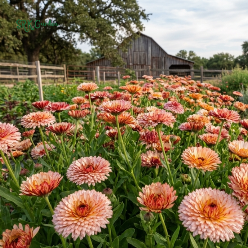 Strawberry Blonde Calendula Seeds Organic 25 Seeds