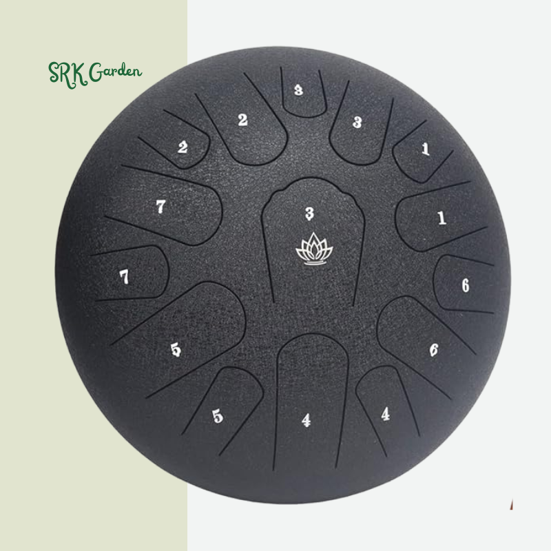 Steel Tongue Rain Drum , Waterproof for Outside, Mini Hand Yard Rhythm for Outdoor Garden Symphony