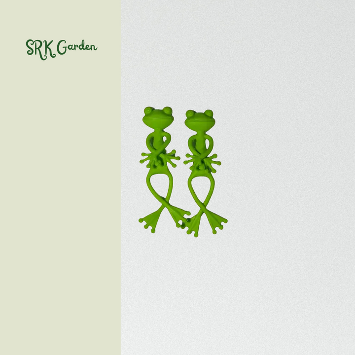 Frog Plant Stands, Cute Frog Flower Pots That Embrace Plants with Climbing Support Clips