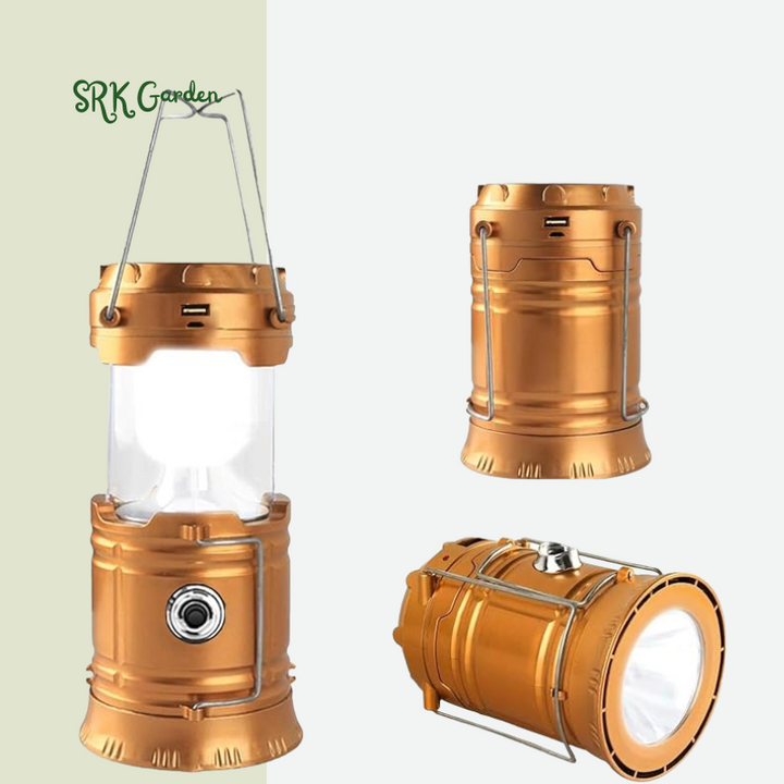 LED Camping Lantern, Solar and Rechargeable Lantern Flashlight /Camp/Night Fishing/Emergency/Hurricanes