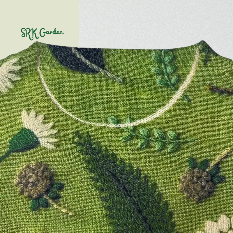 Dandelion Print Thin Sweater, Casual Crew Neck Long Sleeve Sweater For Spring & Fall