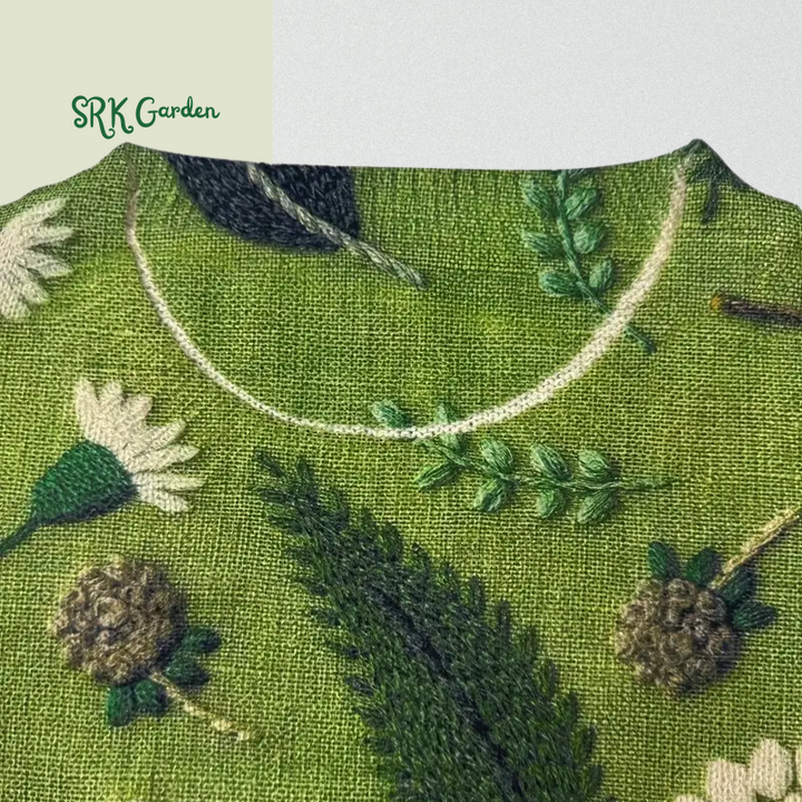 Dandelion Print Thin Sweater, Casual Crew Neck Long Sleeve Sweater For Spring & Fall