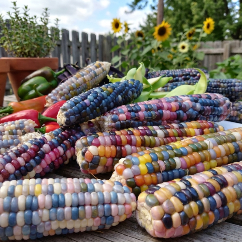 20+ Glass Gem Corn Seeds, Ornamental Corn