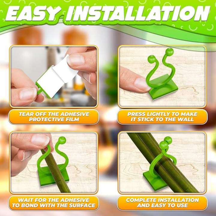 Plant Wall Clips for Climbing Plants 110 Pcs - Large, Medium, and Small Sizes