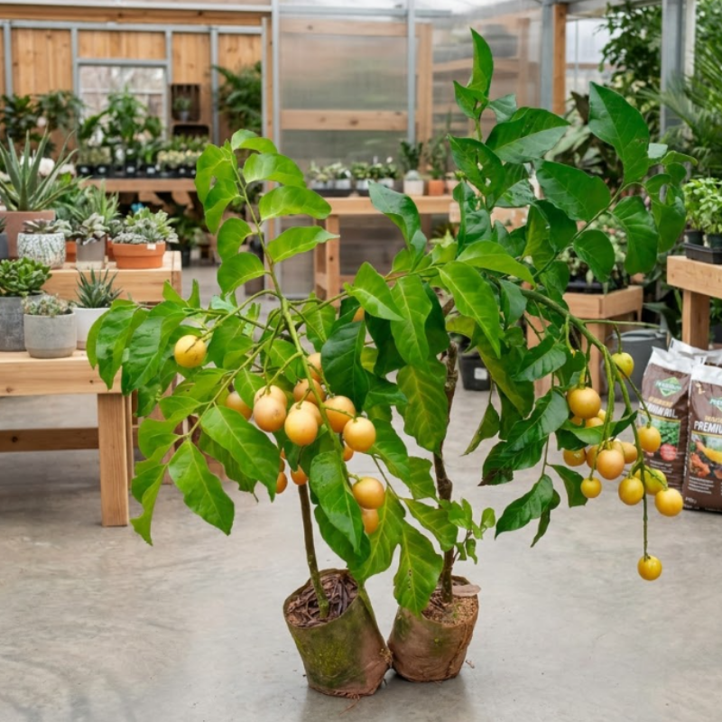 Wampee Fruit Tree Live Plant 2-3ft tall – Sweet Tropical Wampi (Clausena lansium) for Home Garden